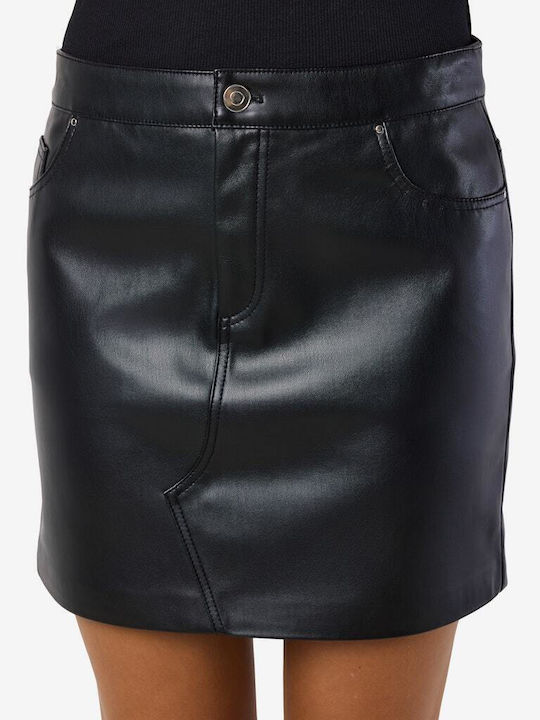 Leder Mini Rock Black