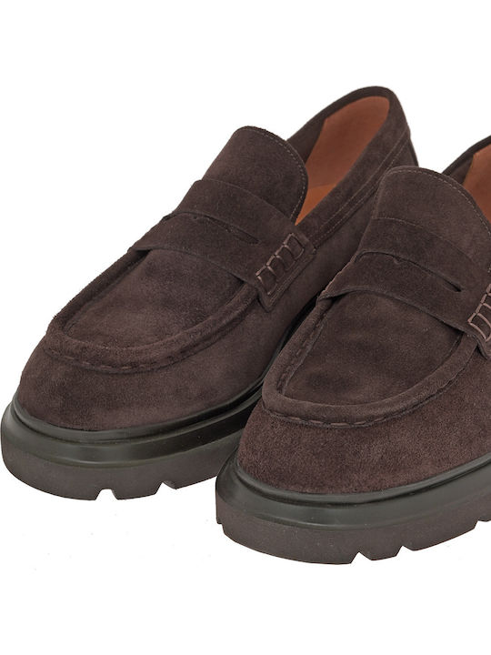 Men's Suede Loafers Brown