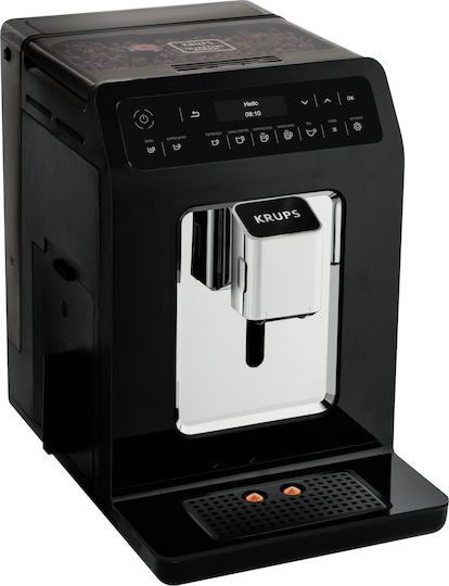 Krups Mașină Automată Espresso 1450W Presiune 15bar cu Măcinător Neagră EA8908