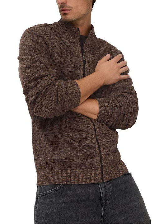 Men's Cardigan Dark Brown