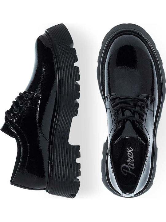 Oxfords pentru femei în Negru Culore