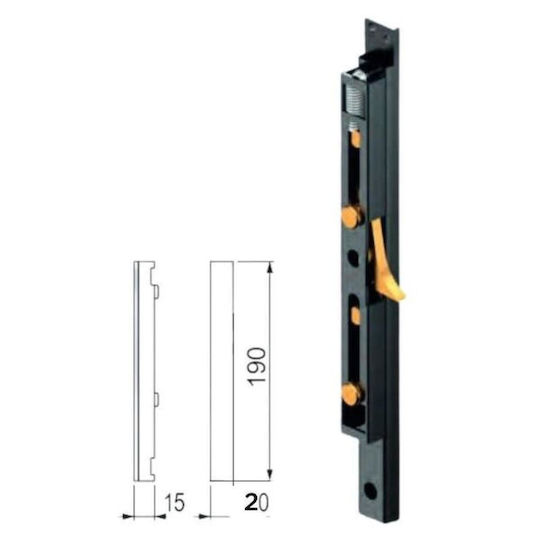 Gb01p Lock Set Right + Left Internal Home Roller Shutters Single Hook