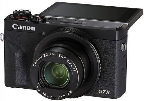 Canon PowerShot G7 X Mark III Compact Φωτογραφική Μηχανή 20.1MP 4K UHD Οπτικού Ζουμ 4.2x Vlogger Kit Μαύρη
