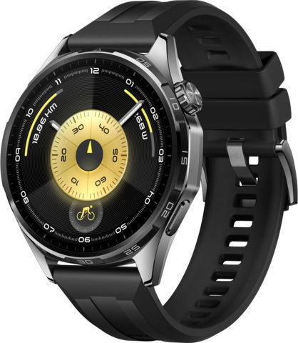 Huawei Watch GT 6 Stainless Steel 46mm Waterproof with Heart Rate Monitor (Black)