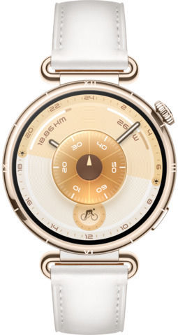 Huawei Watch GT 6 Stainless Steel 41mm Waterproof with Heart Rate Monitor (White Leather)