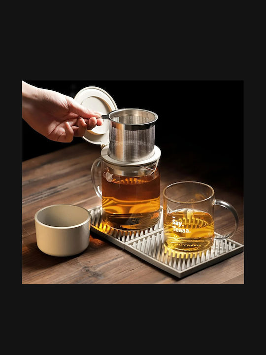 Buydeem Teapot with Filter Glass Transparent 500ml