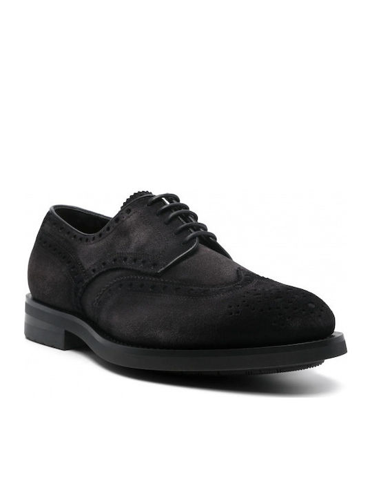 Men's Leather Oxfords Gray