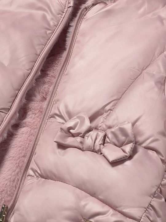 Kids' Fur with Hood Beige