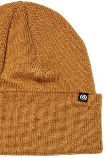 Beanie Unisex Beanie Knitted in Brown color