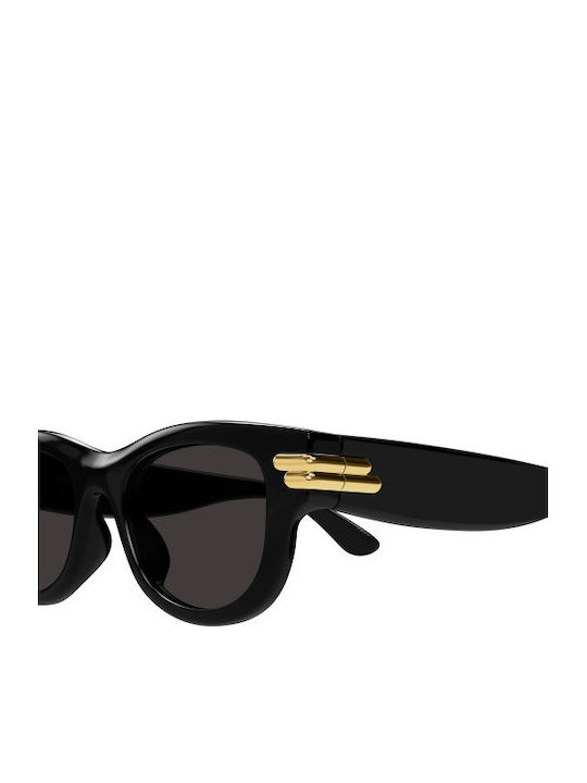 Bottega Veneta Women's Sunglasses with Black Plastic Frame and Black Lens BV1323SK 001