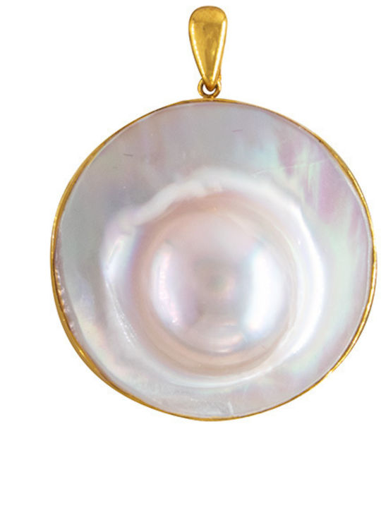 Μενταγιόν Κ18 Χρυσό Mother Pearl F126538 Μενταγιόν Κ18 Χρυσό Mother Pearl F126538
