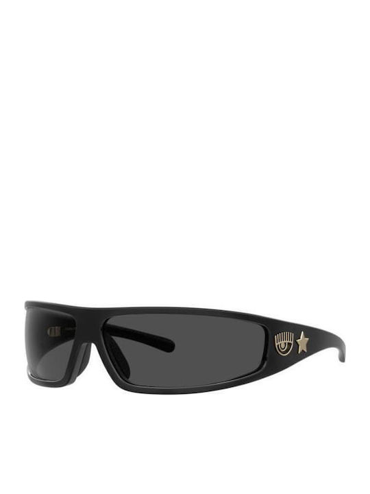 Chiara Ferragni Women's Sunglasses with Black Plastic Frame and Black Lens CF7017/S 807IR