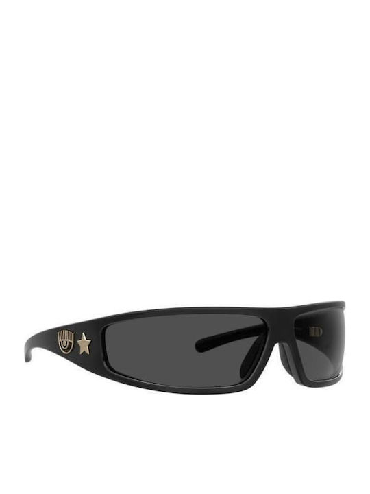 Chiara Ferragni Women's Sunglasses with Black Plastic Frame and Black Lens CF7017/S 807IR
