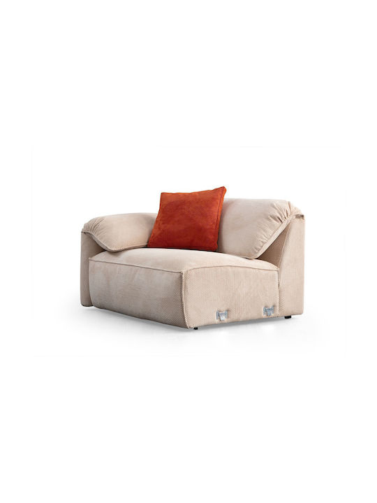 Flamingo Corner 1 Corner Couch Cream 335x385x80 cm