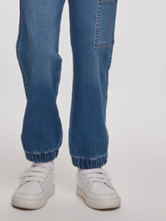 Kinder Schlaghose Jeans Light Denim Blue