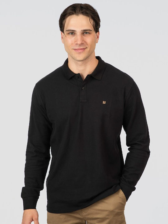 Polo Bluza Mânecă Lungă Neagră