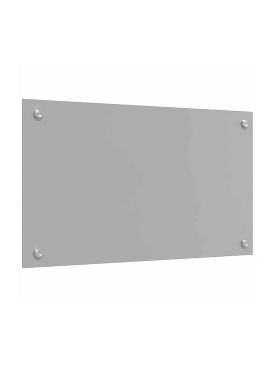 vidaXL Rectangular Glass Back in Light Gray 70x40cm 3415446 2 Pieces