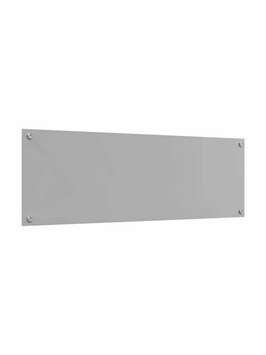 vidaXL Rectangular Glass Back Open Gray 120x40cm 3415503 2 Pieces
