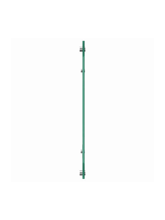 vidaXL Rectangular Glass Back Open Gray 120x40cm 3415503 2 Pieces