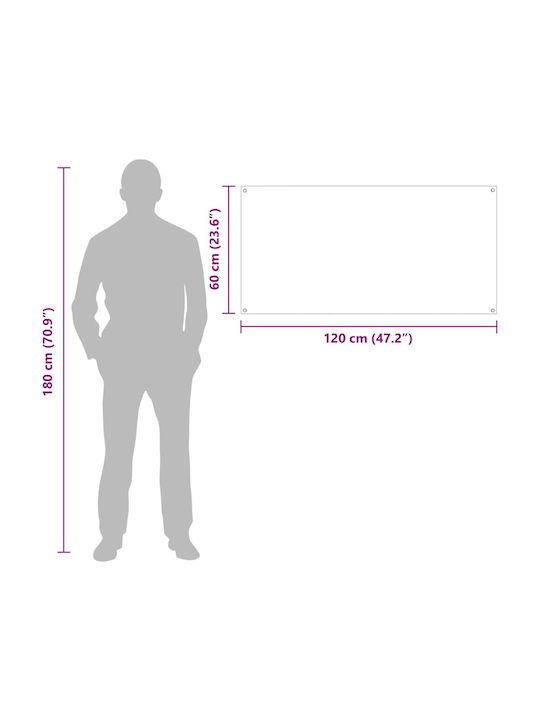 vidaXL Rectangular Kitchen Back made of Glass Transparent 120x60cm 3415493 2pcs