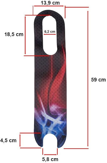 Anti-slip PVC Surface for Ewheel Scooter Blue Red
