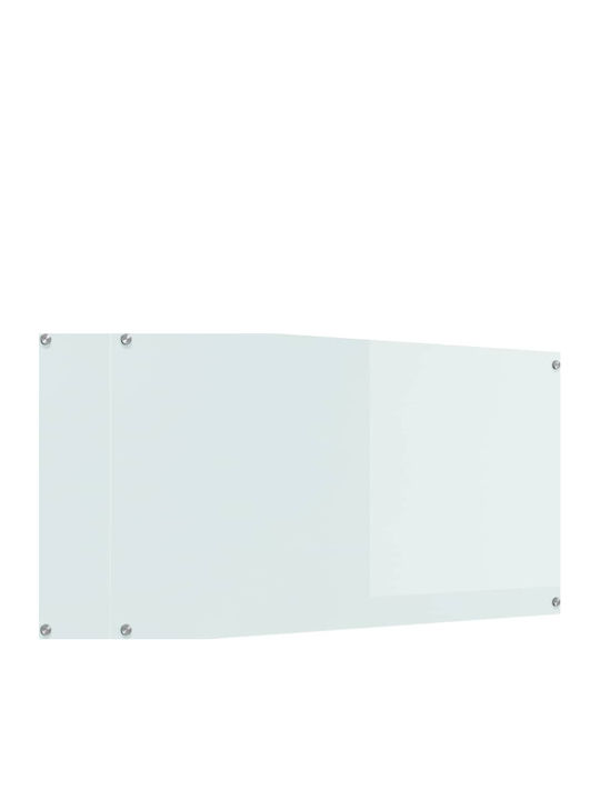 Vidaxl Rame de Pat Cu Spațiu de Depozitare 2 Piese Culoare Alb 110 X 60 Cm Sticlă Temperată