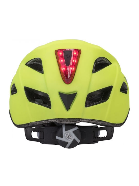 Author Pulse LED X8 Bicycle Helmet City with LED Light Yellow