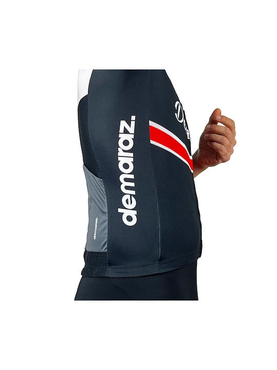 Demaraz Ανδρική Κοντομάνικη Μπλούζα Road Bike Μαύρη