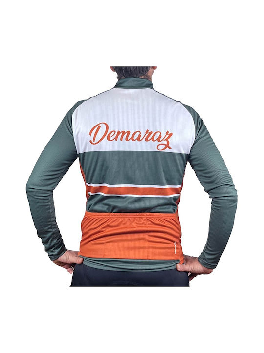 Demaraz Ανδρική Μακρυμάνικη Μπλούζα Road Bike Πράσινη