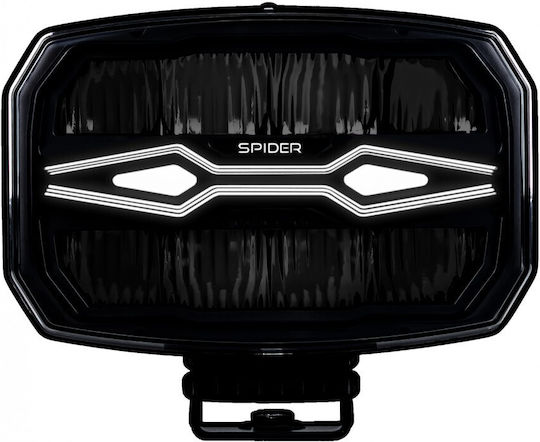 LED Фар X-spider Ninja 12v24v 80w DRL Бял Оранжев Строб IP69K