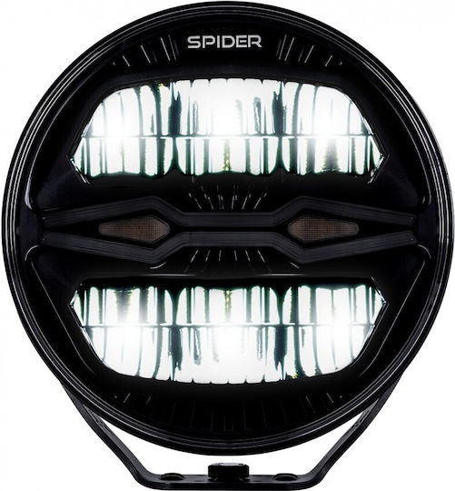 LED Car Headlight X-Spider Ninja Round 12V24V 100W DRL White Orange Strobe IP69K