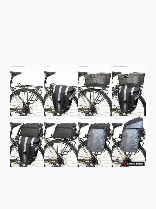 Author A-N495 Bicycle Rack Bag Black 15000079