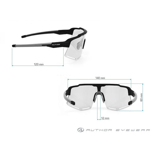 Author Cycling Glasses with Gray Frame & Polarized Lenses