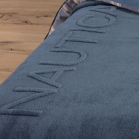 Nef-Nef Homeware Wave Одеяло Полар Двойно 230x240см Синьо