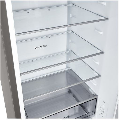 LG Ψυγειοκαταψύκτης 375lt Total NoFrost Υ203xΠ59.7xΒ67.4εκ. Ασημί GBBSJ20EPY