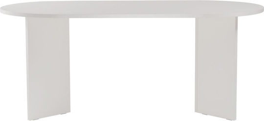 Sablin Маса За Трапезария Дървена Бяла 180x89.5x75см