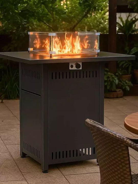 Thermogatz Tg Stand Τζάκι Εξωτερικού Χώρου Μεταλλικό Μαύρο