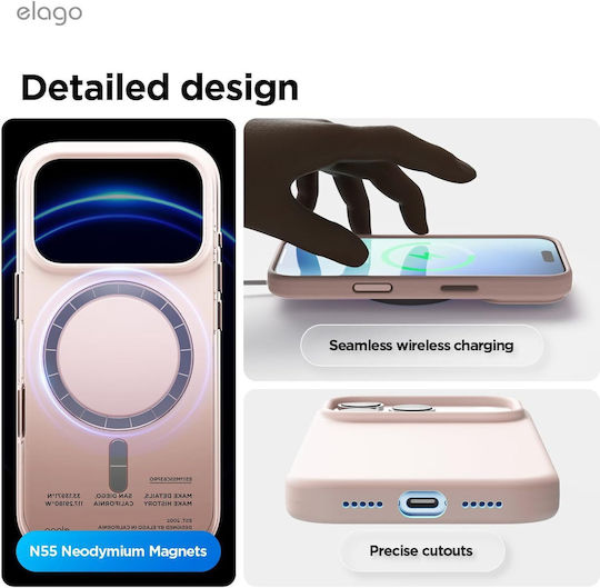 Elago Back Cover Σιλικόνης Ροζ (iPhone 17 Pro)