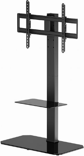 Gembird TVS-86ST-01 Βάση Τηλεόρασης Δαπέδου έως 86" και 60kg Μαύρο