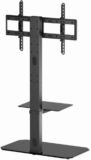 Gembird TVS-86ST-01 Βάση Τηλεόρασης Δαπέδου έως 86" και 60kg Μαύρο