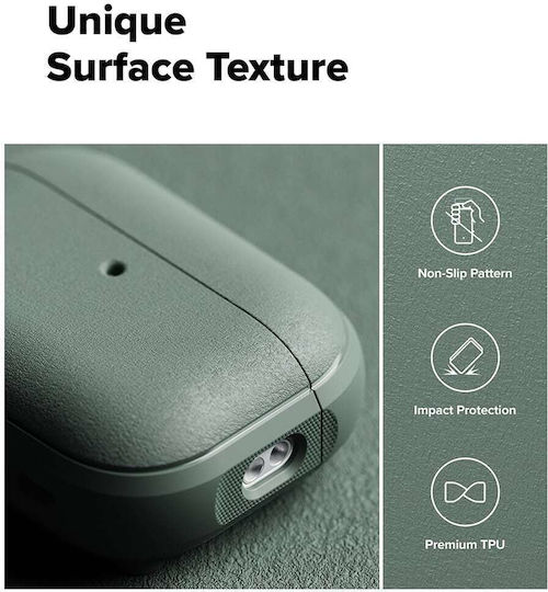 Ringke Onyx Magnetic Hülle Silikon mit Haken in Grün Farbe für Apple AirPods Pro 3