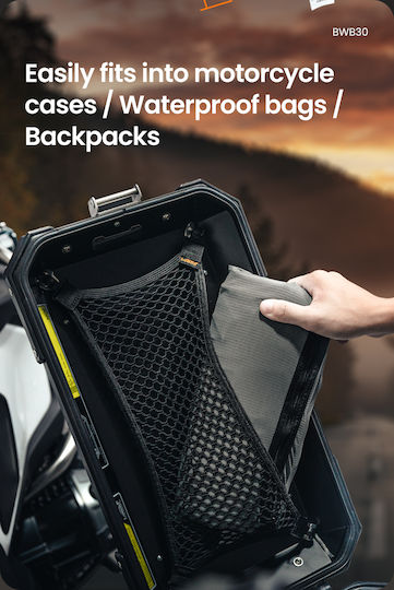 Loboo Waterproof Motorcycle Tail Bag 30lt Black
