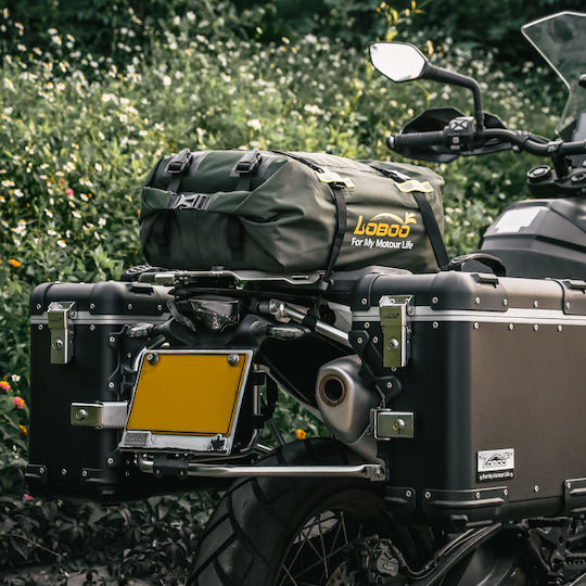 Loboo Waterproof Motorcycle Tail Bag 30lt Black
