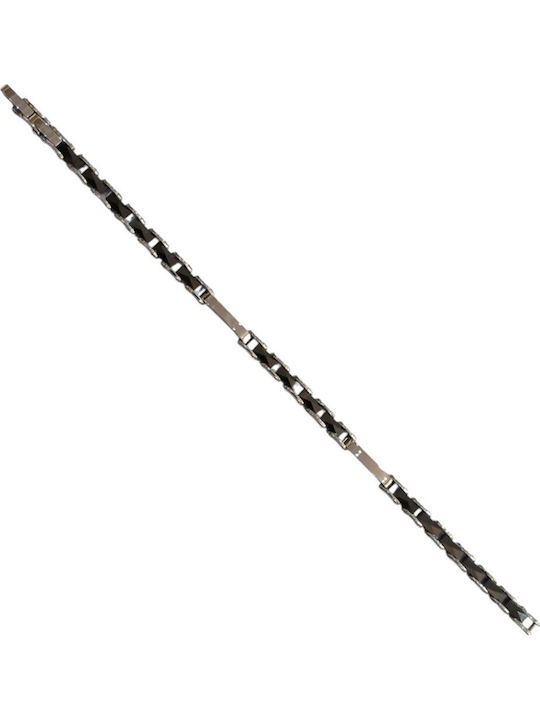Visetti Ανδρικό Βραχιόλι από Ατσάλι 22cm