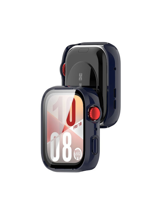 Πλαστική Θήκη με Τζαμάκι σε Μπλε χρώμα για Huawei Watch Fit 4
