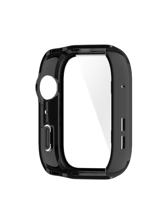 Πλαστική Θήκη με Τζαμάκι σε Μαύρο χρώμα για Huawei Watch Fit 4 Πλαστική Θήκη με Τζαμάκι σε Μαύρο χρώμα για Huawei Watch Fit 4