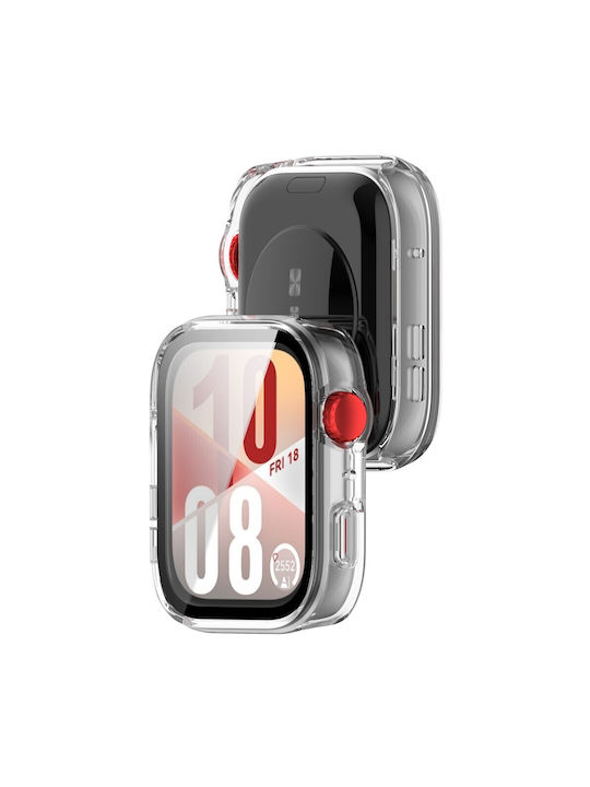 Plastikhülle mit Glas in Transparent Farbe für Huawei Watch Fit 4
