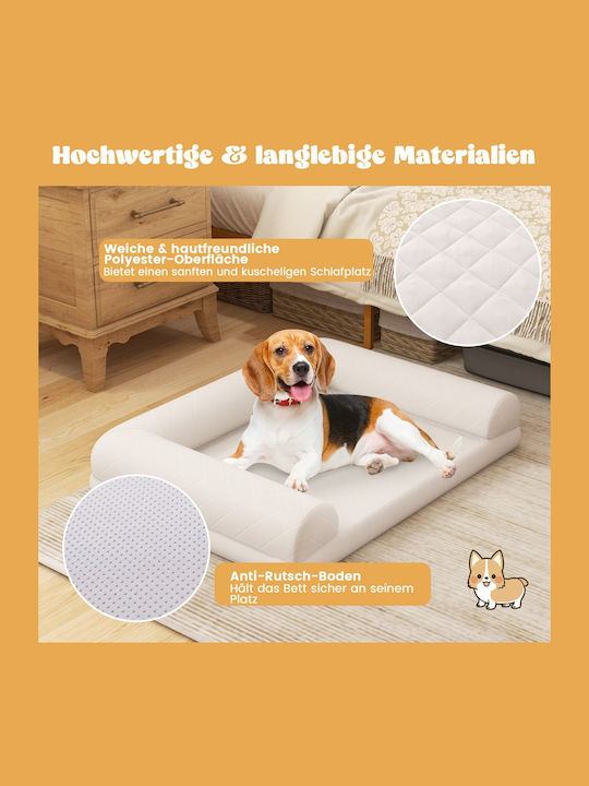 Costway Bezug für Hundebett Orthopädisch Beige