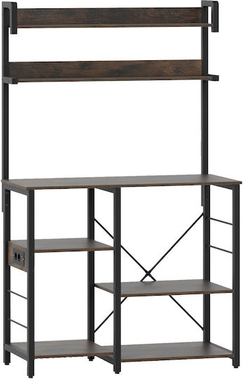 Costway Küchengestell Holz Braun