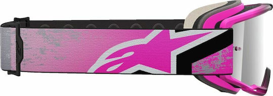 Μάσκα Μηχανής Motocross Alpinestars Vision 8 Lahnd Iron Pink Mirror-sil